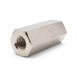 Entretoise hexagonale filetée femelle/femelle laiton nickelé sans plomb M3 - 5,5 mm sur plats