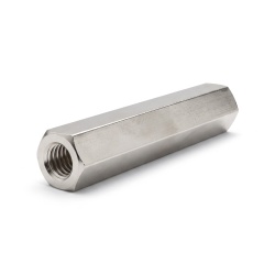 Entretoise hexagonale filetée femelle/femelle laiton nickelé sans plomb M5 - 8 mm sur plats