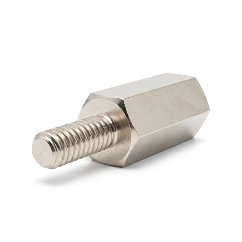 Entretoise hexagonale filetée mâle/femelle laiton nickelé sans plomb M2 - 4 mm sur plats