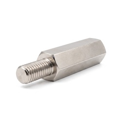Entretoise hexagonale filetée mâle/femelle laiton nickelé sans plomb M5 - 8 mm sur plats