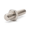 Entretoise hexagonale filetée mâle/mâle laiton nickelé au plomb M6 - 10 mm sur plats, tiges 8 et 18 mm