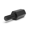 Entretoise hexagonale filetée mâle/femelle plastique polyamide PA6.6 UL94-HB UNC4-40 - 5,5 mm sur plats