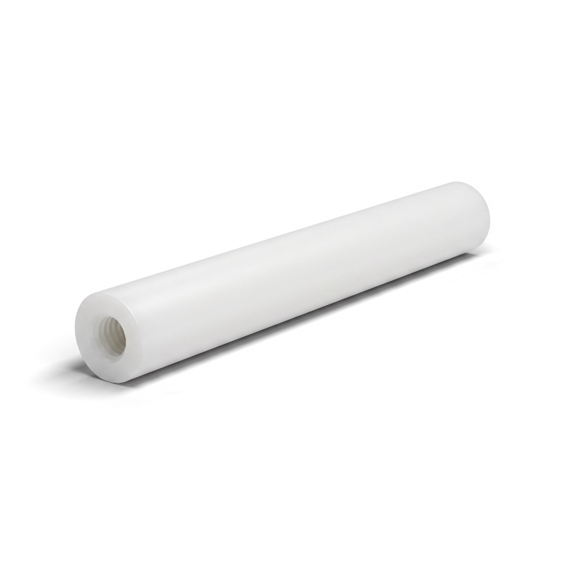 Entretoise ronde filetée femelle/femelle plastique polyamide PA6 renforcé fibre de verre blanc UL94-HB M3 - Ø6 mm