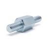 Entretoise hexagonale filetée mâle/mâle acier zingué bleu M3 - 5,5 mm sur plats, tiges 6 et 8 mm