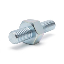 Entretoise hexagonale filetée mâle/mâle acier zingué M3 - 5,5 mm sur plats, tiges 5 et 8 mm