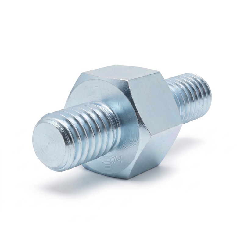Entretoise hexagonale filetée mâle/mâle acier zingué M3 - 5,5 mm sur plats, tiges 4 et 6 mm