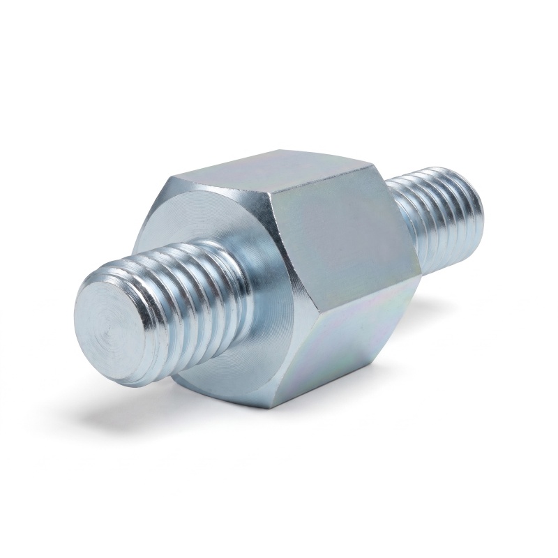 Entretoise hexagonale filetée mâle/mâle acier zingué M3 - 5,5 mm sur plats, tiges 3,6 et 6 mm