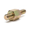Entretoise hexagonale filetée mâle/mâle acier zingué jaune M3 - 5,5 mm sur plats, tiges 4 et 8 mm