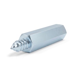 Entretoise hexagonale filetée autotaraudeuse acier zingué sans plomb M4 / ST4,2 - 7 mm sur plats