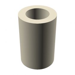 Entretoise lisse plastique polyamide PA6.6 Ø6,2x10mm pour vis M6