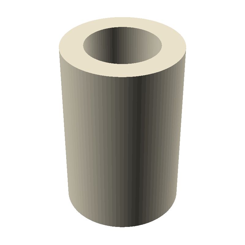 Entretoise lisse plastique polyamide PA6.6 Ø6,2x10mm pour vis M6