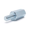 Entretoise hexagonale filetée mâle/femelle acier zingué sans plomb M2,5 - 5 mm sur plats