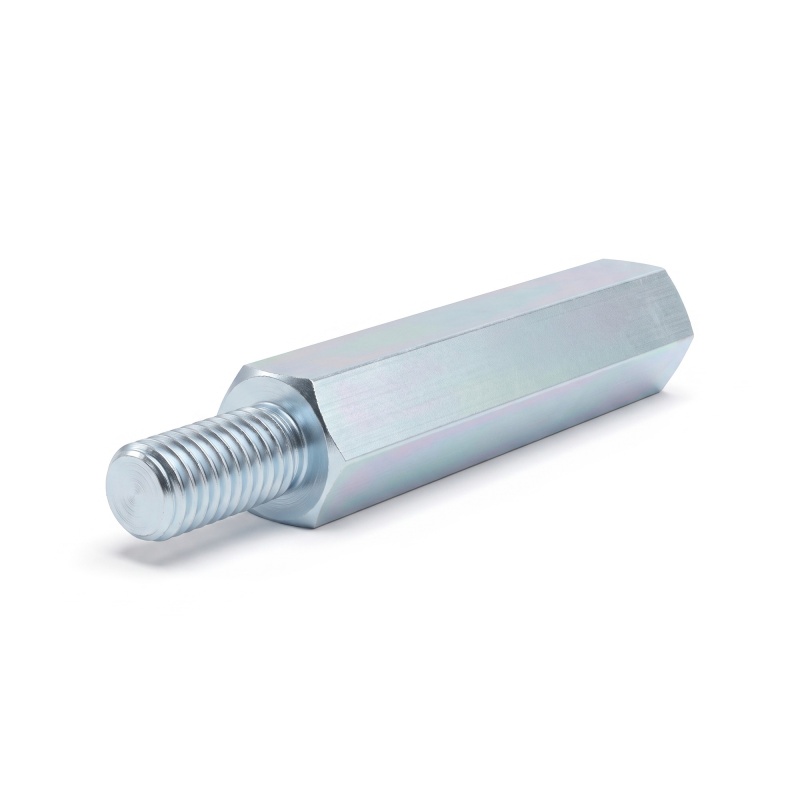 Entretoise hexagonale filetée mâle/femelle acier zingué sans plomb M5 - 8 mm sur plats