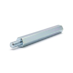 Entretoise hexagonale filetée mâle/femelle acier zingué bleu sans plomb M6 - 10 mm sur plats