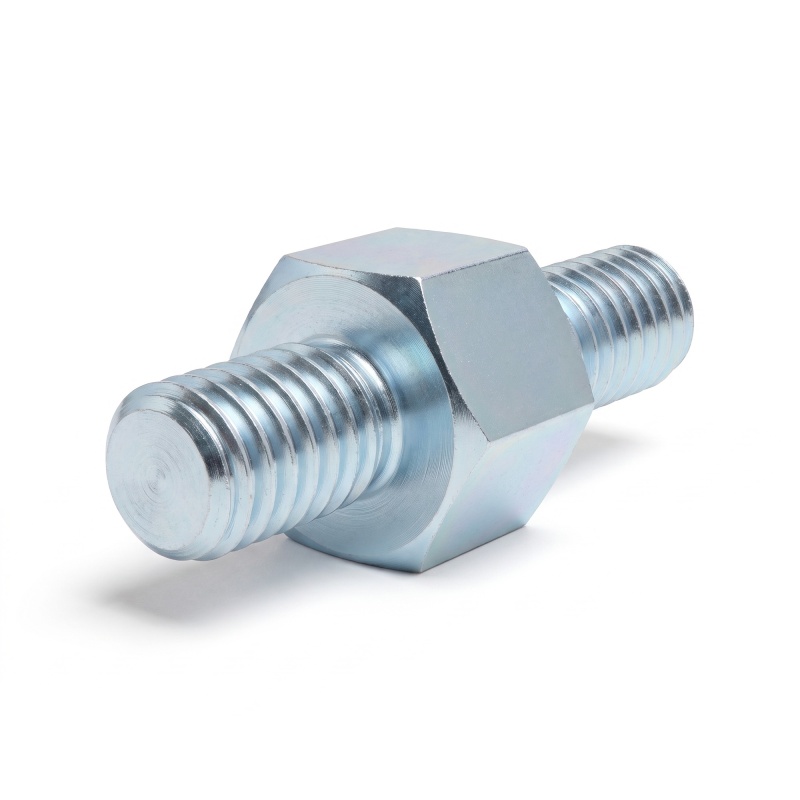 Entretoise hexagonale filetée mâle/mâle acier zingué sans plomb M4 - 7 mm sur plats, tiges 6 et 8 mm