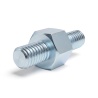 Entretoise hexagonale filetée mâle/mâle acier zingué sans plomb M4 - 7 mm sur plats, tiges 6 et 8 mm