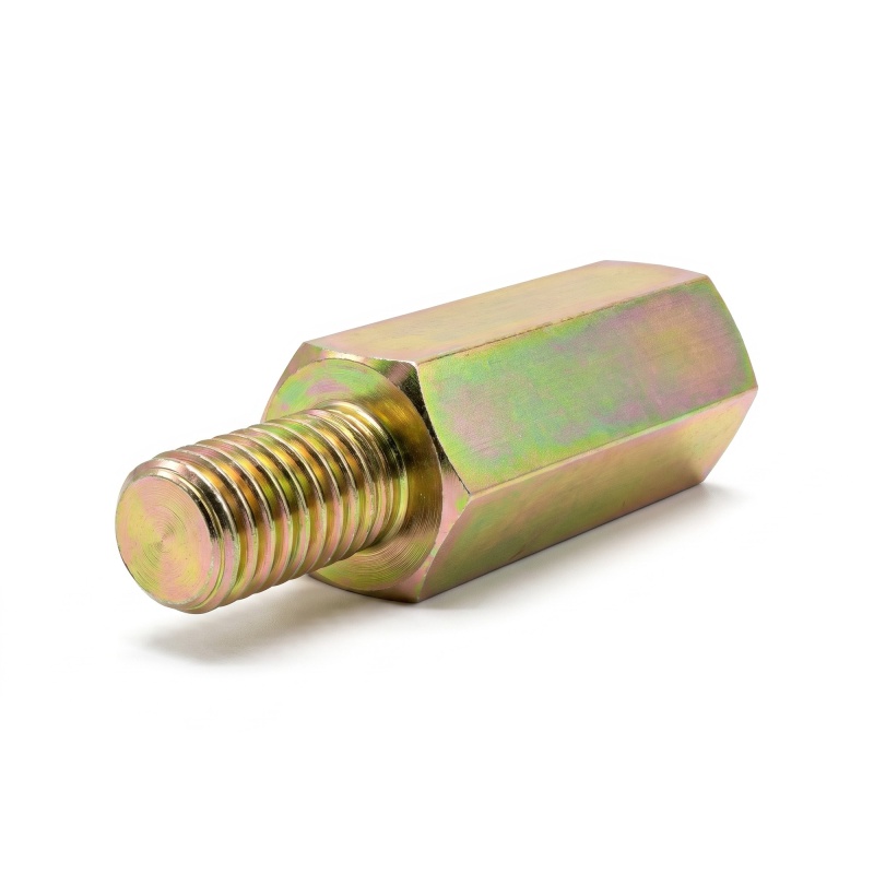 Entretoise hexagonale filetée mâle/femelle acier zingué jaune sans plomb M8 - 13 mm sur plats