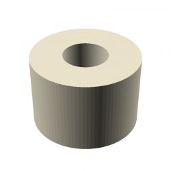 Entretoise lisse plastique polyamide PA6.6 Ø6,2x15mm pour vis M6