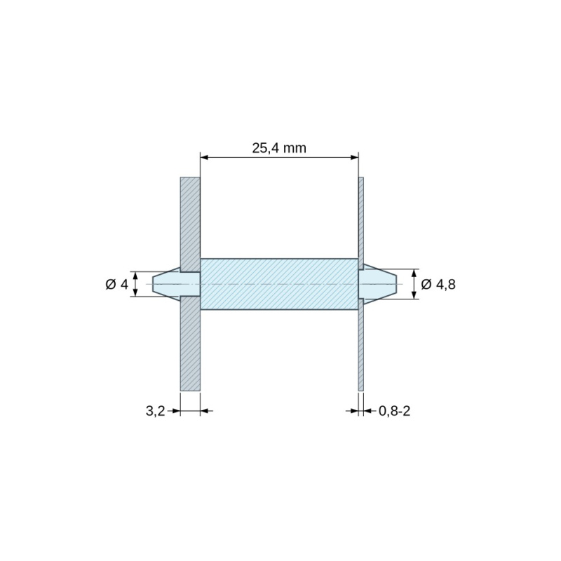 Support de carte à clipser Plastique PA6.6 naturel