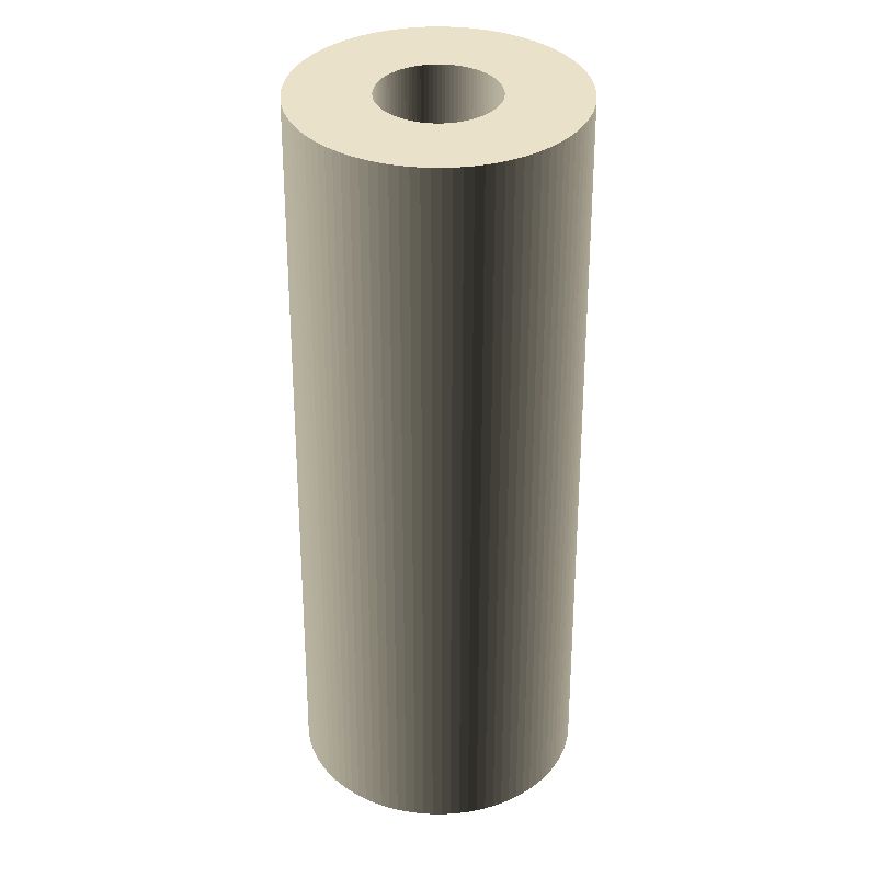 Entretoise lisse plastique polyamide PA6.6 Ø6,3x15mm pour vis M6
