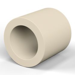 Entretoise lisse plastique polystyrène Ø8,2x12mm pour vis M8
