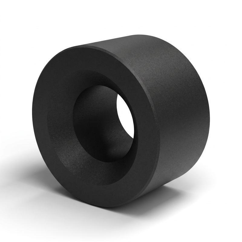 Entretoise lisse fraisée d'un côté plastique polyamide PA6 renforcé fibre de verre noir UL94-HB Ø3,4x7mm pour vis M3
