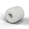 Entretoise lisse céramique C221 Ø1x3mm, une extrémité arrondie