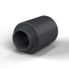 Entretoise à épaulement Ø4,2x1,3mm plastique polyamide PA6 renforcé fibre de verre noir UL94-HB Ø3,4x6mm pour vis M3