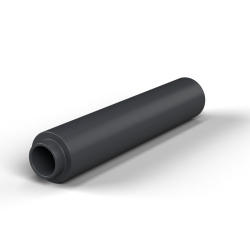 Entretoise à épaulement Ø4,2x1,4mm plastique polyamide PA6 renforcé fibre de verre noir UL94-HB Ø3,4x6mm pour vis M3