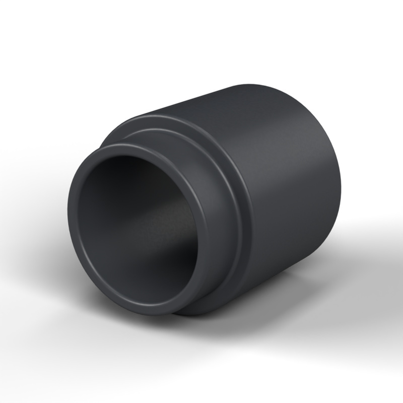 Entretoise à épaulement Ø5x1,5mm plastique polyamide PA6 renforcé fibre de verre noir UL94-HB Ø4,2x6mm pour vis M4
