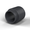 Entretoise à épaulement Ø5x1,5mm plastique polyamide PA6 renforcé fibre de verre noir UL94-HB Ø4,2x6mm pour vis M4