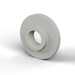 Douille isolante à collerette Ø5,2x15mm, épaulement bas Ø7,9mm, polyamide PA6 naturel UL94-V2