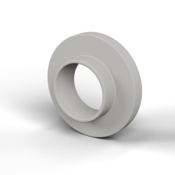 Douille isolante à collerette Ø5,2x10mm, épaulement bas Ø5,9mm, polyamide PA6 naturel UL94-V2