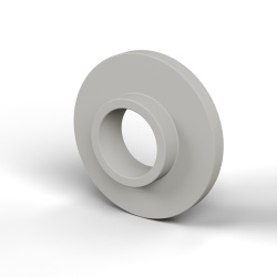 Douille isolante à collerette Ø6,1x15mm, épaulement bas Ø7,9mm, polyamide PA6 naturel UL94-V2
