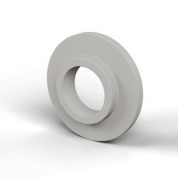 Douille isolante à collerette Ø8,2x18mm, épaulement bas Ø10,9mm, polyamide PA6 naturel UL94-V2