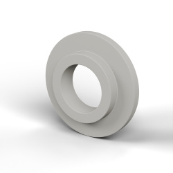 Douille isolante à collerette Ø8,2x18mm, épaulement bas Ø11,8mm, polyamide PA6 naturel UL94-V2