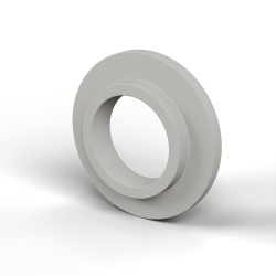 Douille isolante à collerette Ø10,2x19mm, épaulement bas Ø12,9mm, polyamide PA6 naturel UL94-V2