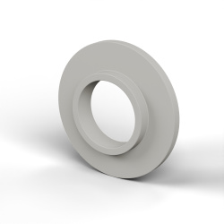 Douille isolante à collerette Ø12,2x25mm, épaulement bas Ø14,8mm, polyamide PA6 naturel UL94-V2