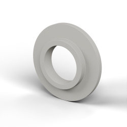 Douille isolante à collerette Ø12,2x25mm, épaulement bas Ø15,8mm, polyamide PA6 naturel UL94-V2