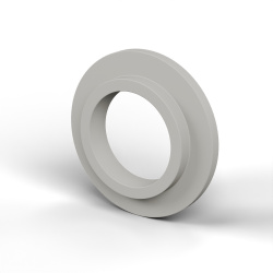 Douille isolante à collerette Ø14,2x25mm, épaulement bas Ø17,8mm, polyamide PA6 naturel UL94-V2