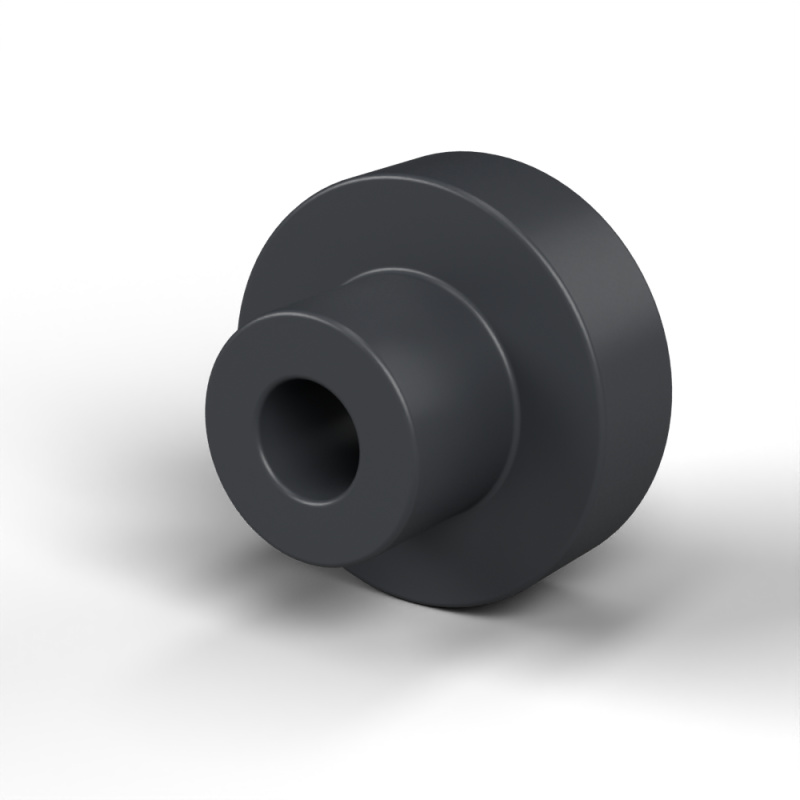 Douille isolante pour vis M2 Plastique PA6.6 renforcé fibre de verre noir