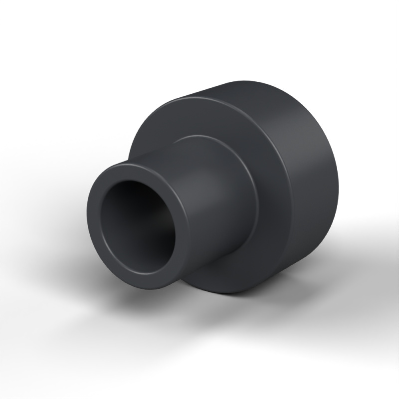 Douille isolante à collerette Ø3,5x7mm, épaulement haut Ø4,9mm, polyamide PA6.6 renforcé fibre de verre noir UL94-HB