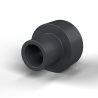 Douille isolante à collerette Ø3,5x7mm, épaulement haut Ø4,9mm, polyamide PA6.6 renforcé fibre de verre noir UL94-HB