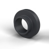 Douille isolante à collerette Ø5,1x10mm, épaulement haut Ø6,2mm, polyamide PA6.6 renforcé fibre de verre noir UL94-HB
