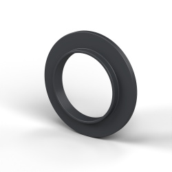 Douille isolante à collerette Ø10,2x16mm, épaulement haut Ø11mm, polyamide PA6.6 renforcé fibre de verre noir UL94-HB