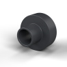 Douille isolante à collerette Ø3,1x7,6mm, épaulement haut Ø3,9mm, hauteur 6mm, PA6.6 renforcé fibre de verre noir UL94-HB