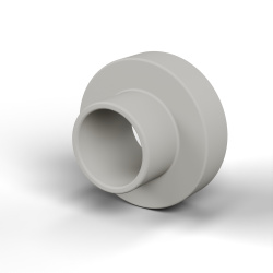 Douille isolante à collerette Ø3,6x7,4mm, épaulement bas Ø4,32mm, polyamide PA6.6 naturel UL94-V0