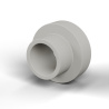 Douille isolante à collerette Ø5,1x10,1mm, épaulement bas Ø6,62mm, polyamide PA6.6 naturel UL94-V2
