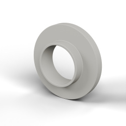 Douille isolante à collerette Ø8,1x15,7mm, épaulement bas Ø9,1mm, polyamide PA6 naturel UL94-V2