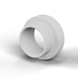 Douille isolante à collerette Ø2,6x4,2mm, épaulement bas Ø3mm, PTFE naturel UL94-V0
